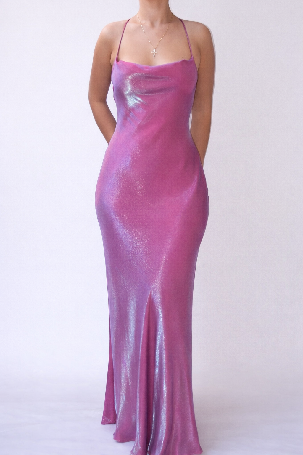 Iridescent Bias Cut gown