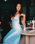Blue Chiffon Gown